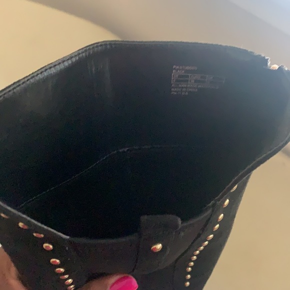 Tall black studded Sam Edelman Knee Boots - Picture 10 of 13